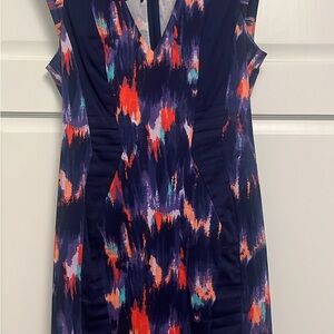 Colorful Abstract Print Women's Dress